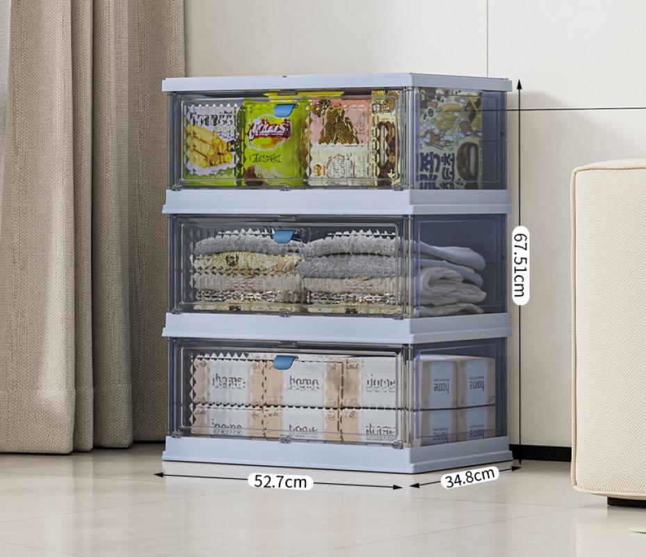 Integrated storage cabinet - blue diamond panel 3 layers