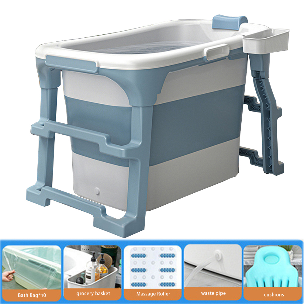 Sky Blue - No cover   cushion   bath bag   storage basket   massage wheel