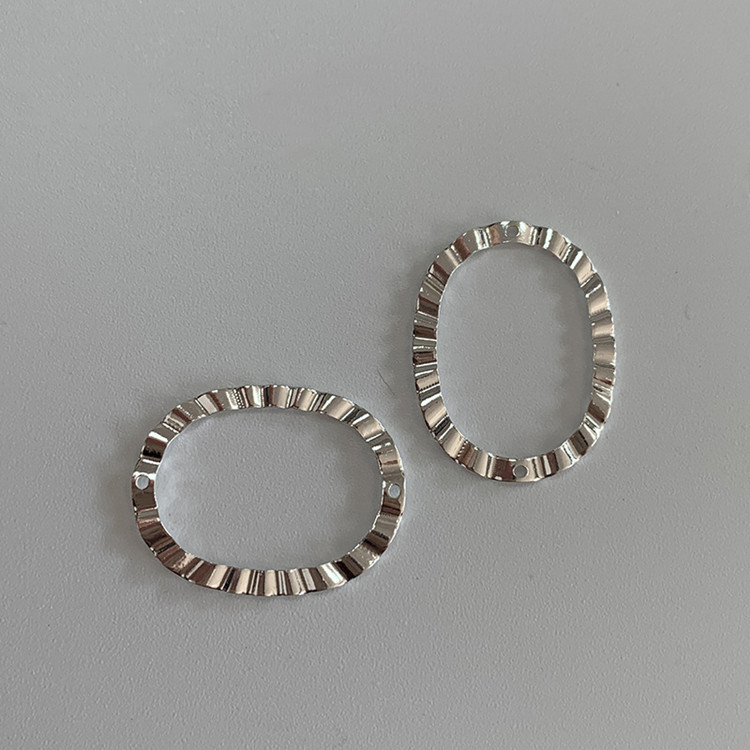 Oval double hole -17x22mm