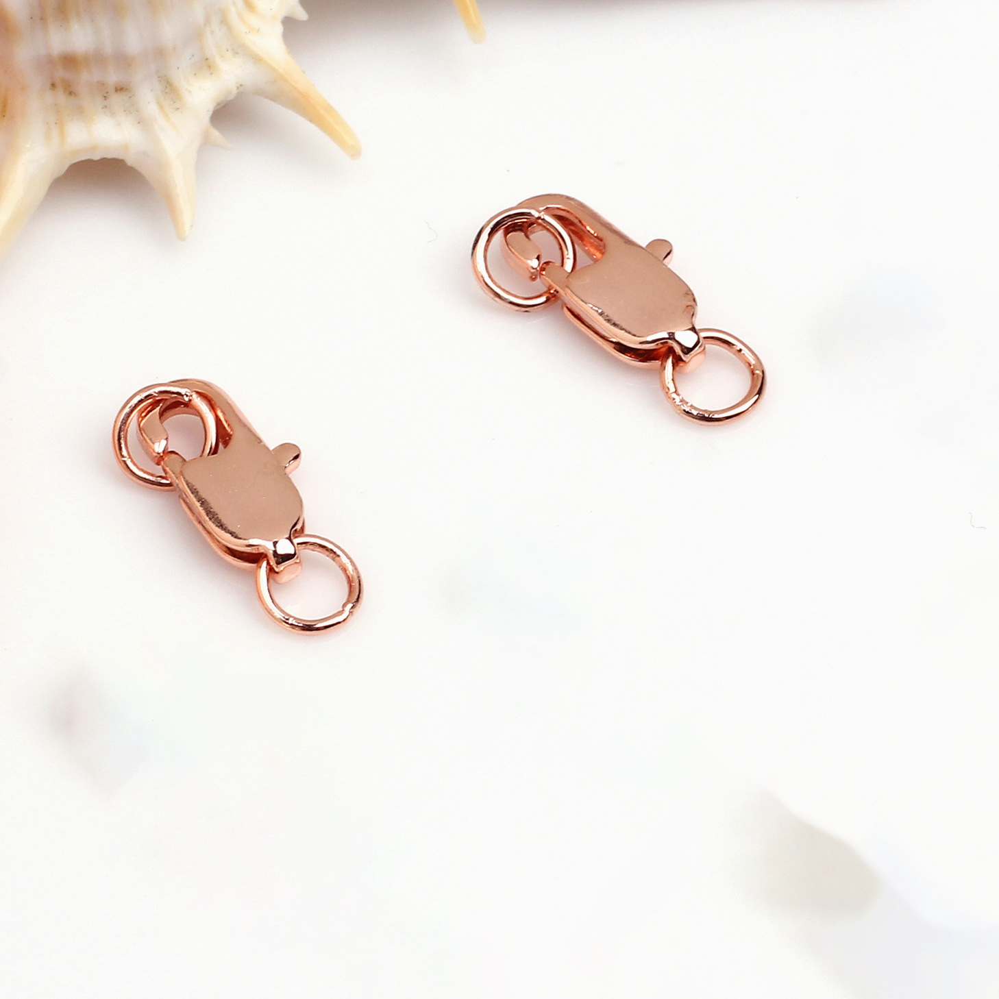 rose gold color 801  welding ring -10x4mm