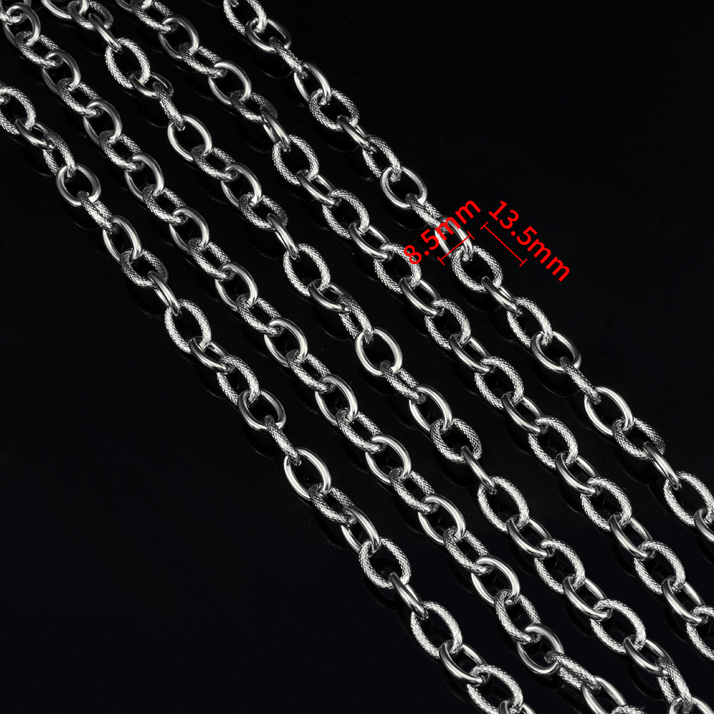 Steel color - ring chain