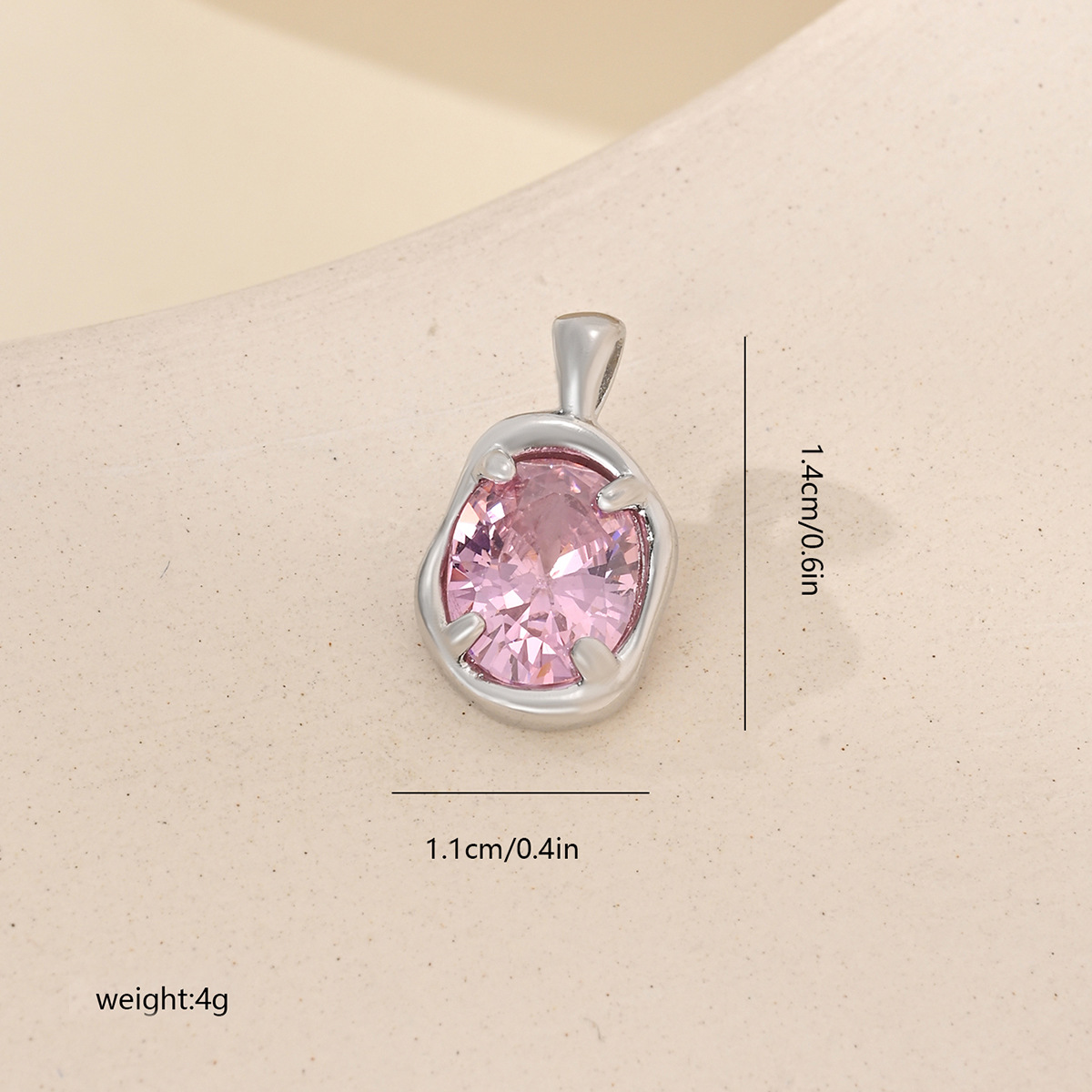 White gold pink diamond