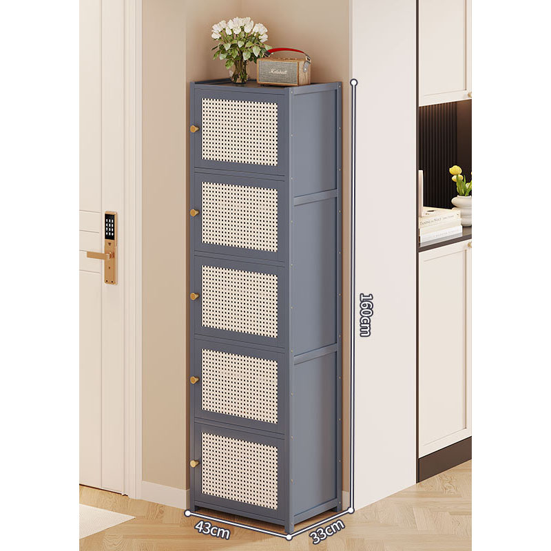 10 gray plastic rattan door