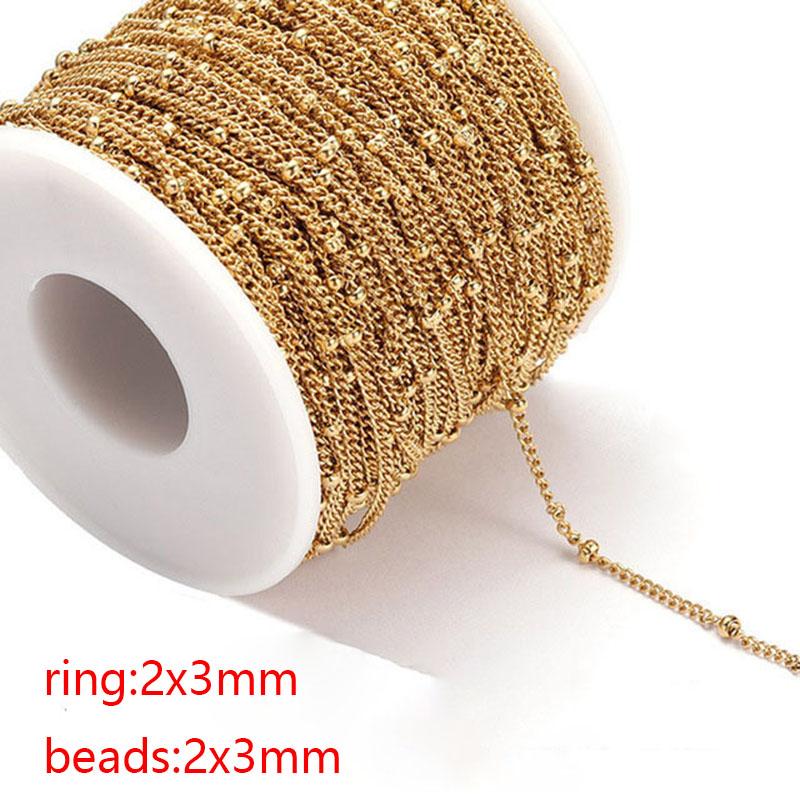 18:2x3mm long chain gold