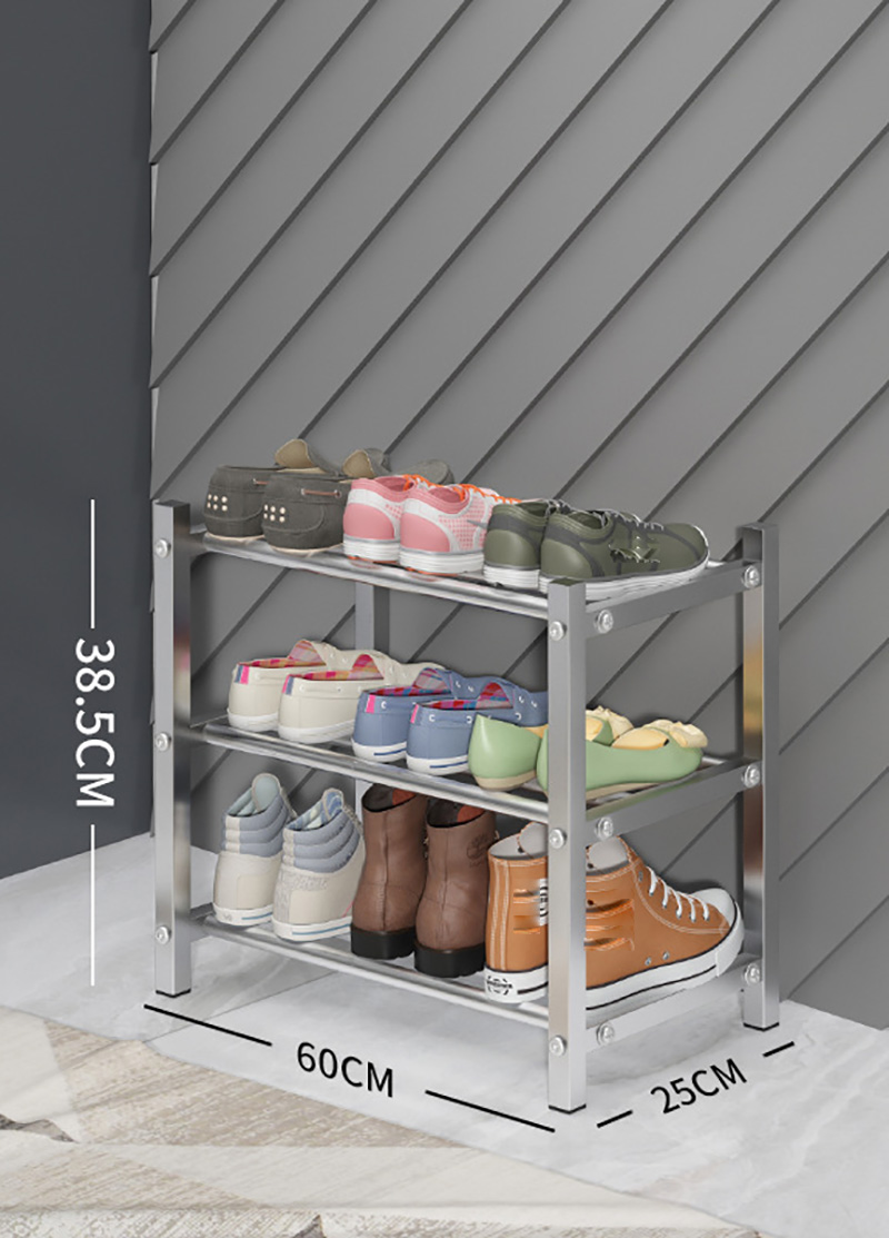 Shoe rack light three layers 60cm