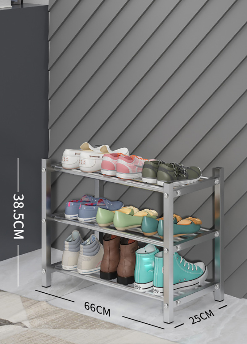 Shoe rack light three layers 66cm