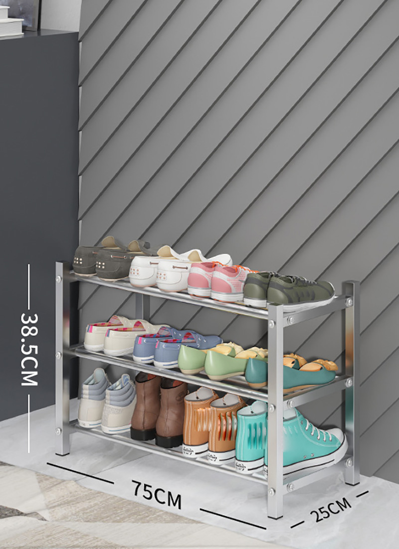 Shoe rack light three layers 75cm