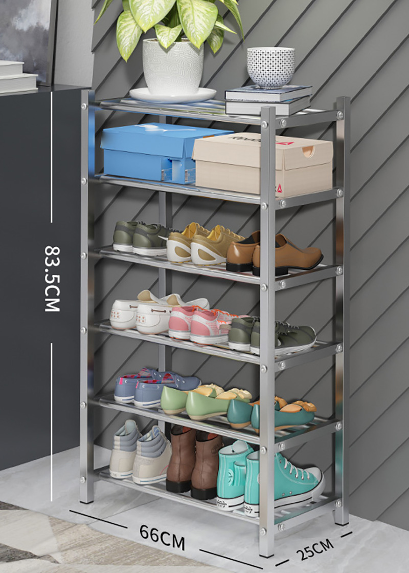 Shoe rack light six layers 66cm