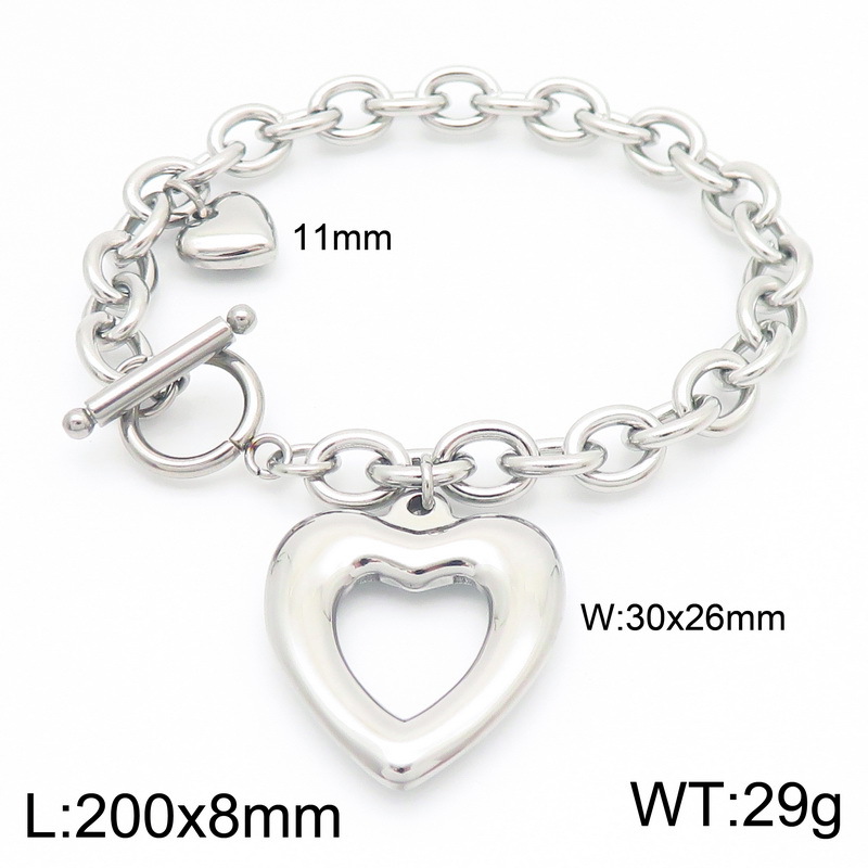 2:Steel colored bracelet