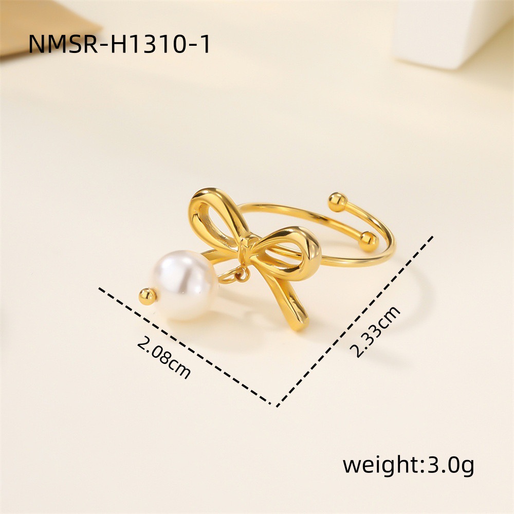 4:Butterfly pearl ring