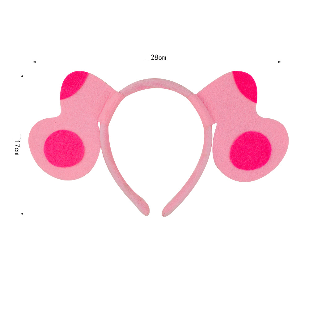 Pink barking dog headband