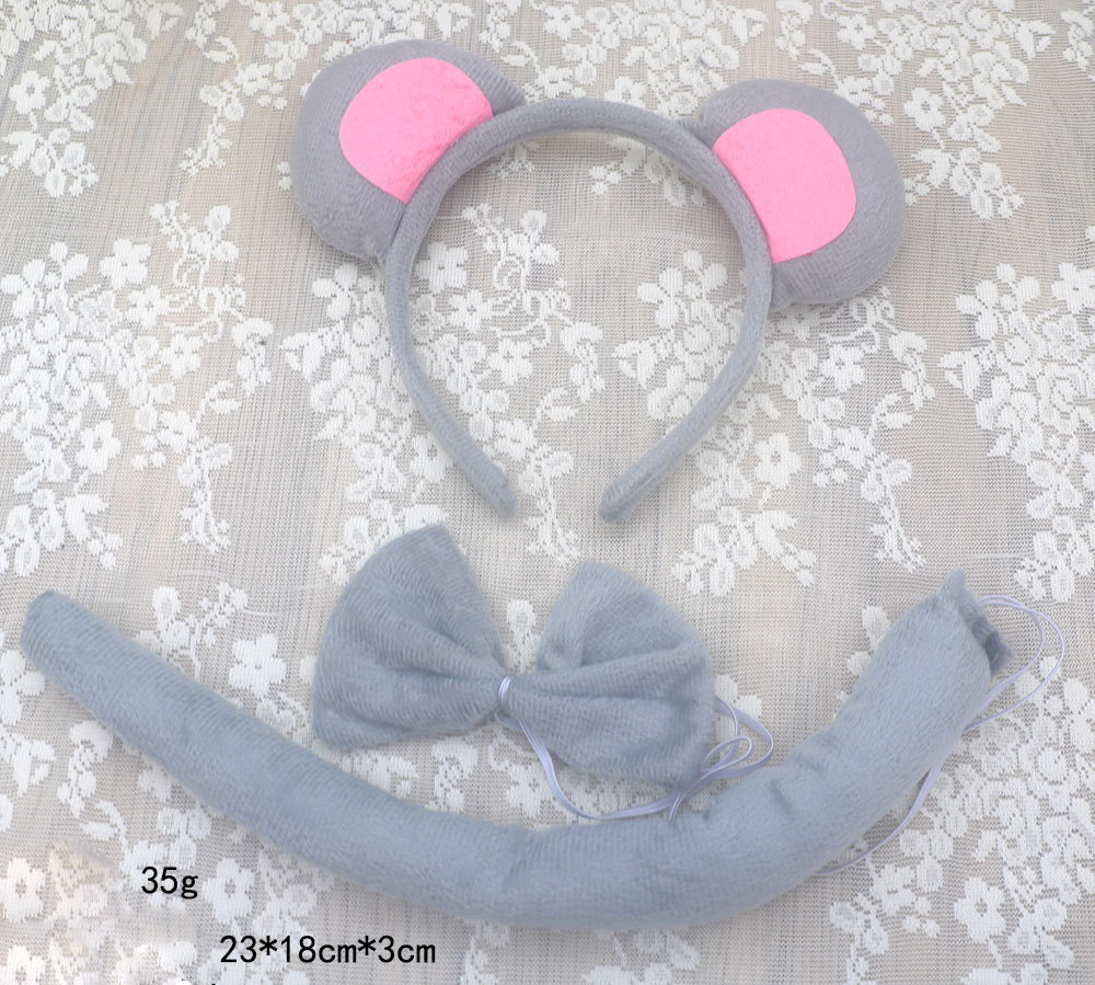 Gray Mouse Ear 3-Piece Set