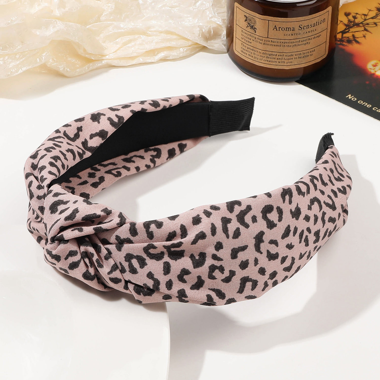 Leopard hair hoop-shallow powder