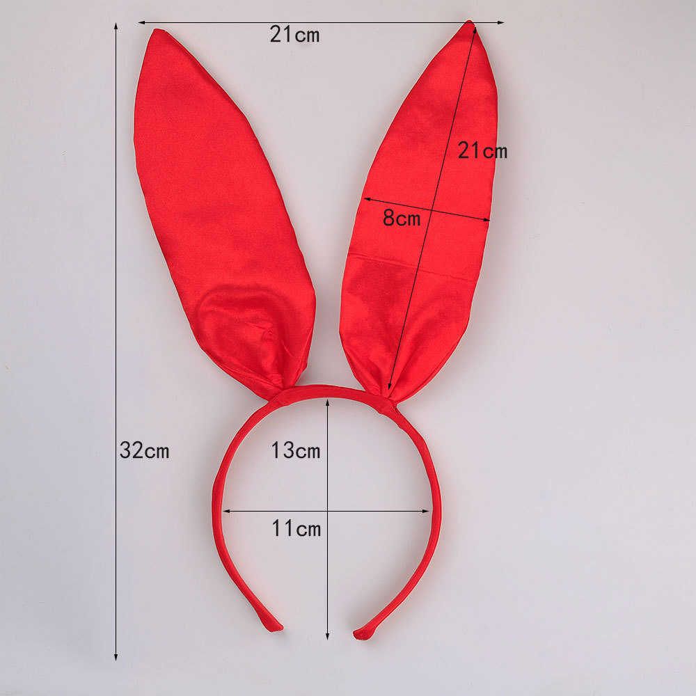 Flat Big Red Ding Rabbit Ears