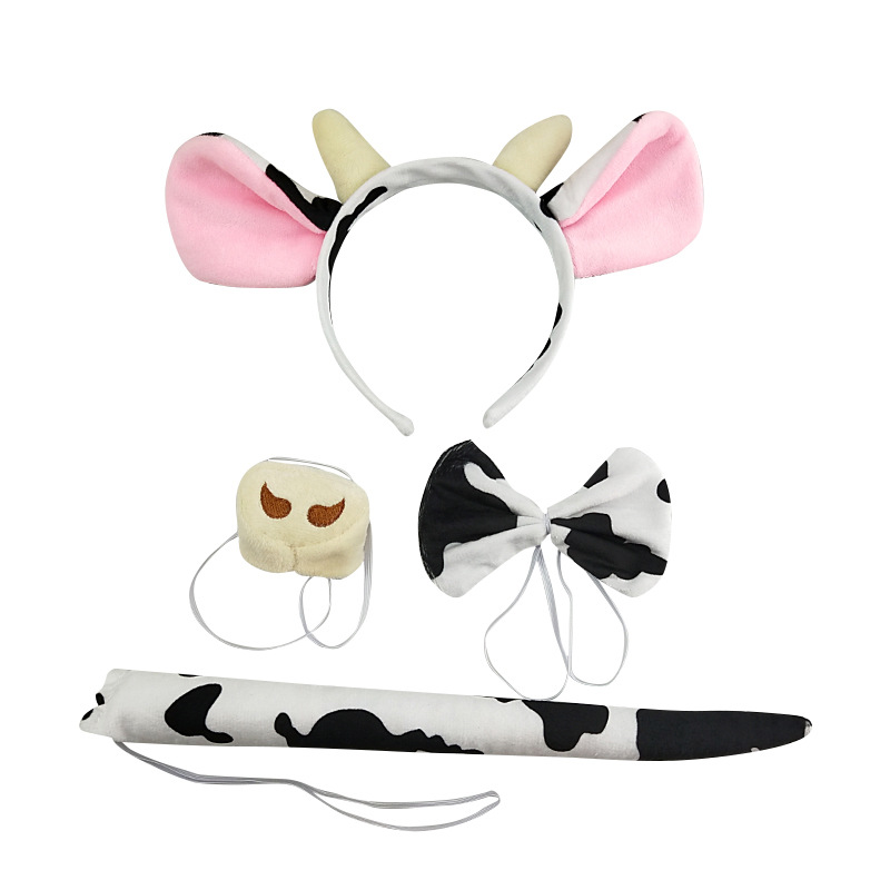 Super soft 4-piece set with horns for dairy cows