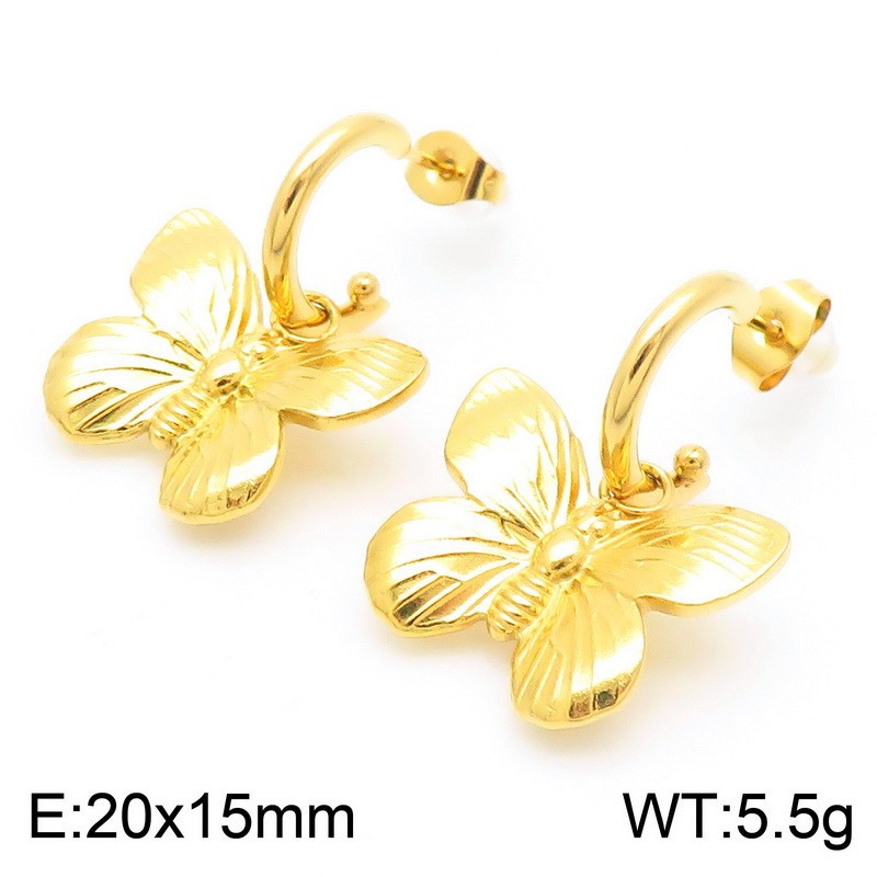 5:Gold drop earrings