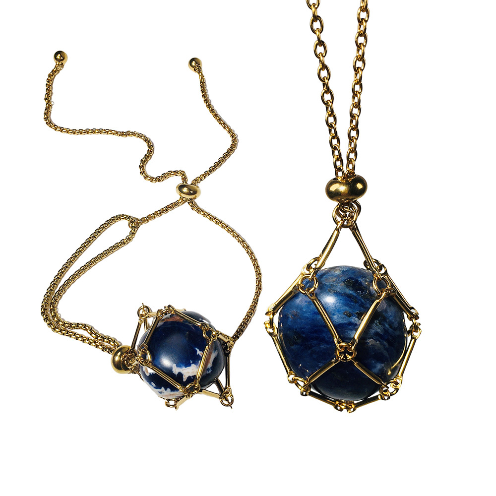 18K gold - blue print