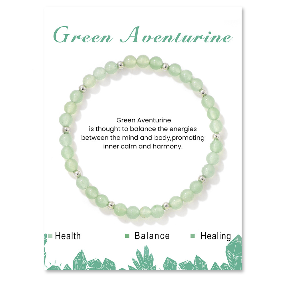 green aventurine Elastic rope