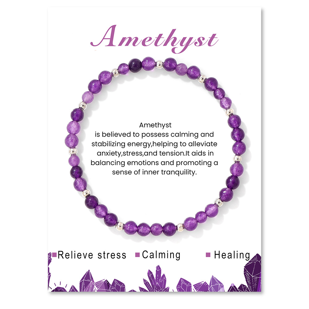 Amethyst elastic rope