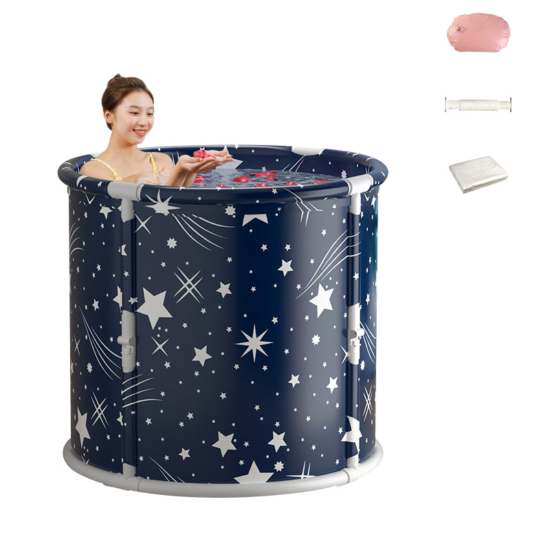 Starry Sky Blue [Bath tub   cushion   drain pipe  5 bath bags ]