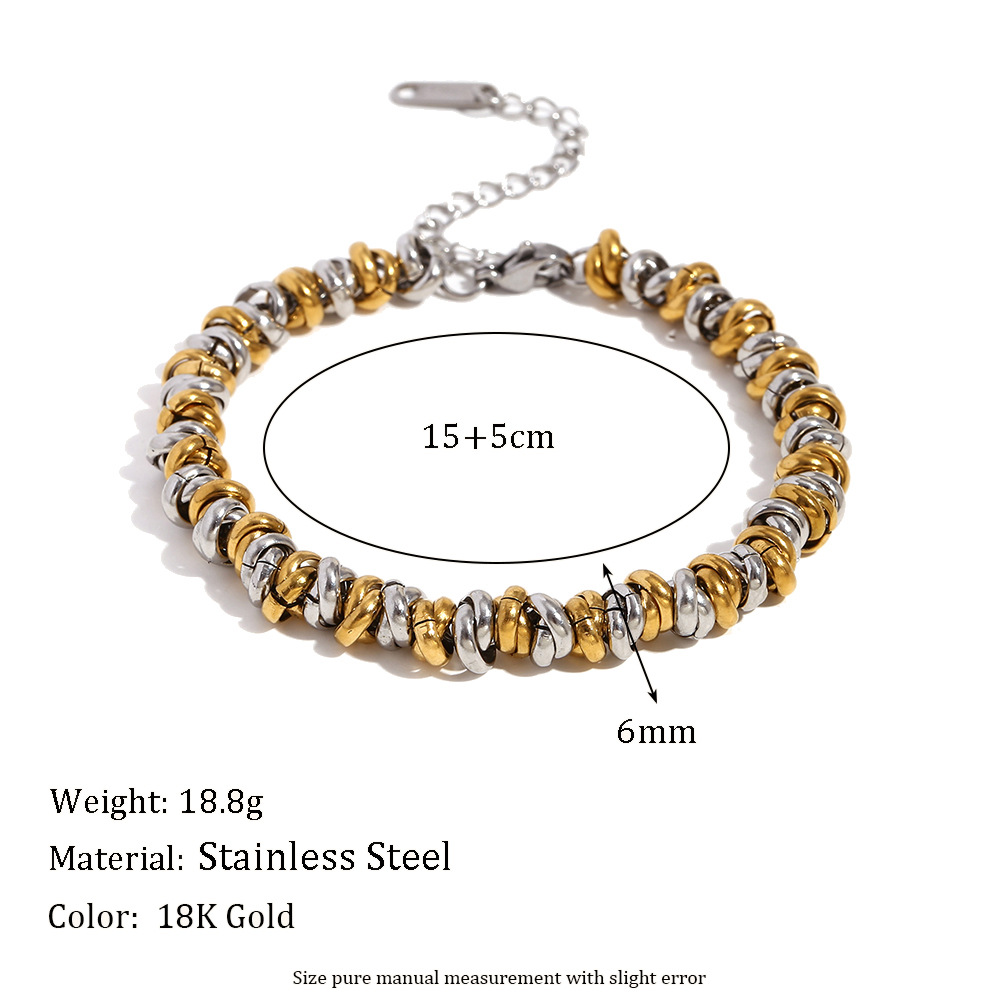 Ring bracelet - two-tone