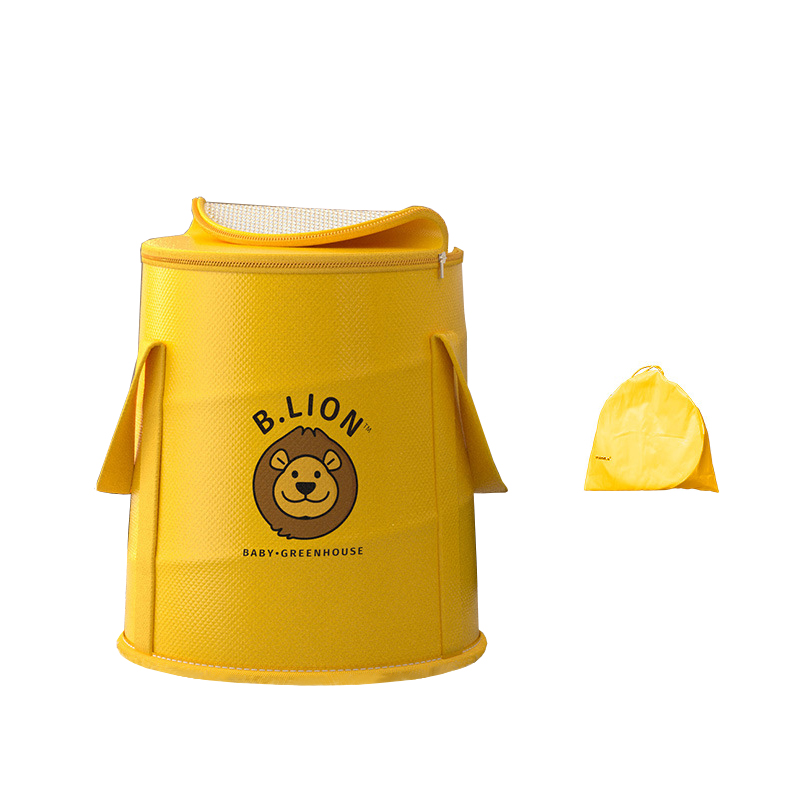 Yellow lion (built-in resilient steel wire)   storage bag