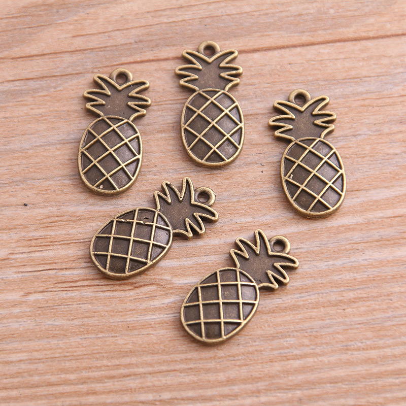 antique bronze color pineapple 12X24mm