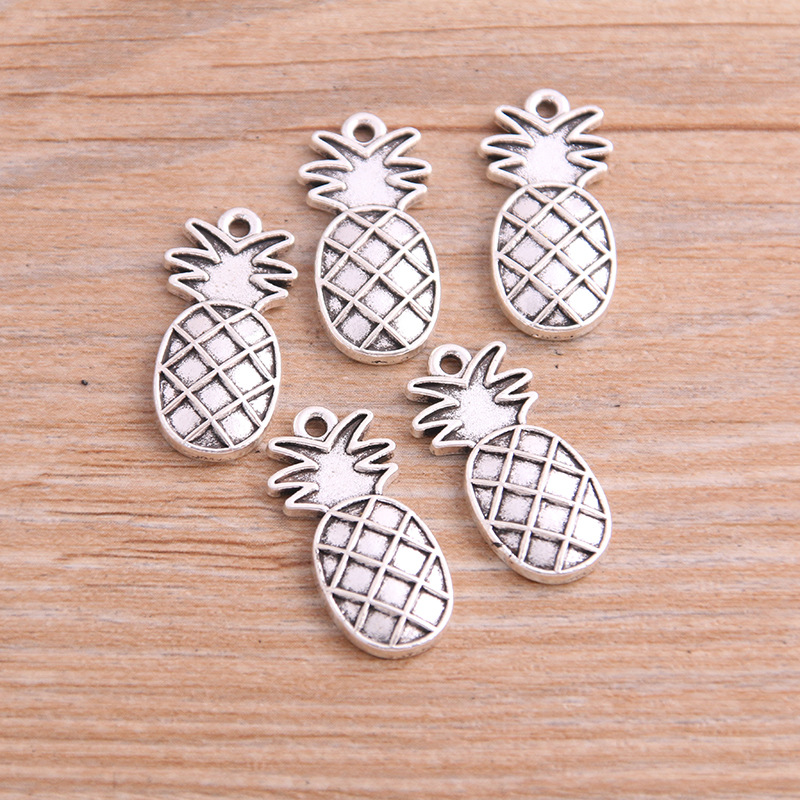 7:antique silver color pineapple 12X24mm