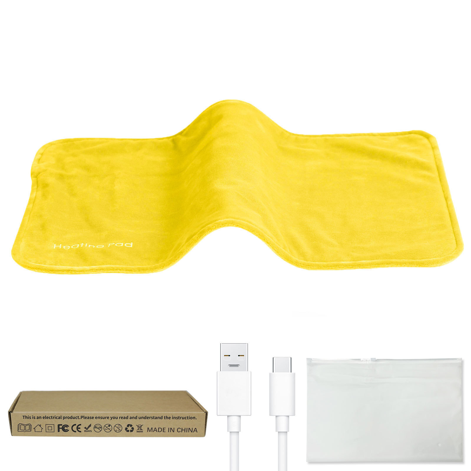 lemon yellow type-c cable   box