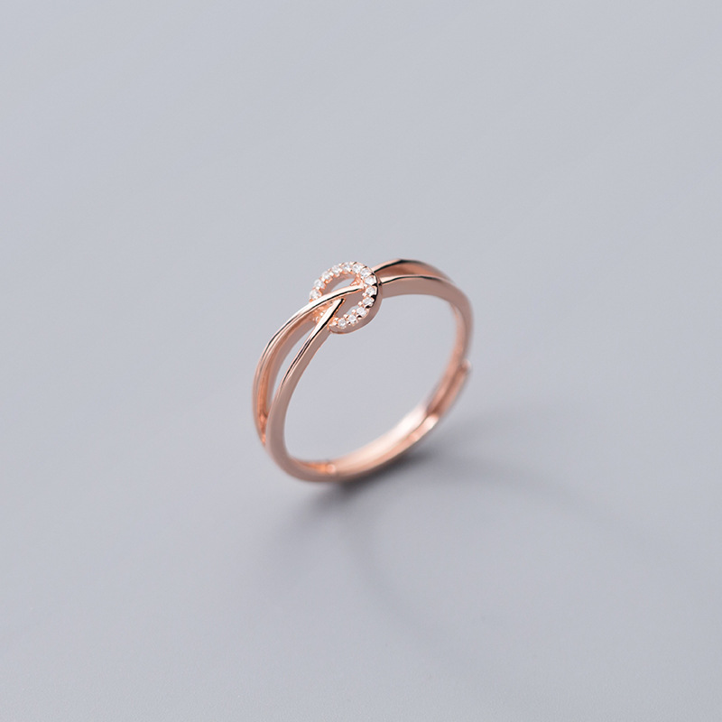 2 rose gold color plated