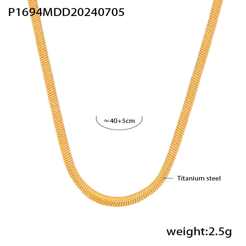 2:P1694-gold necklace