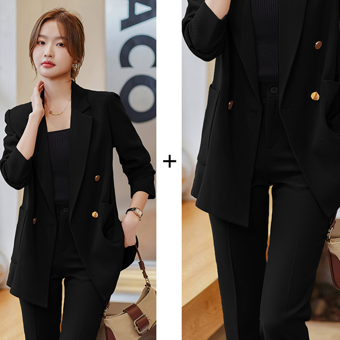 Black coat  B76 pants