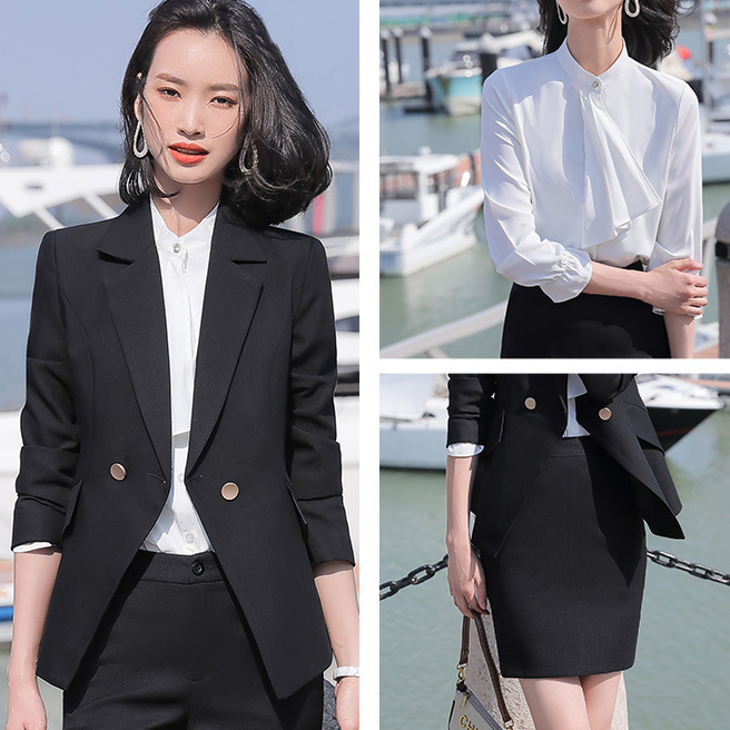 Black suit   skirt   blouse