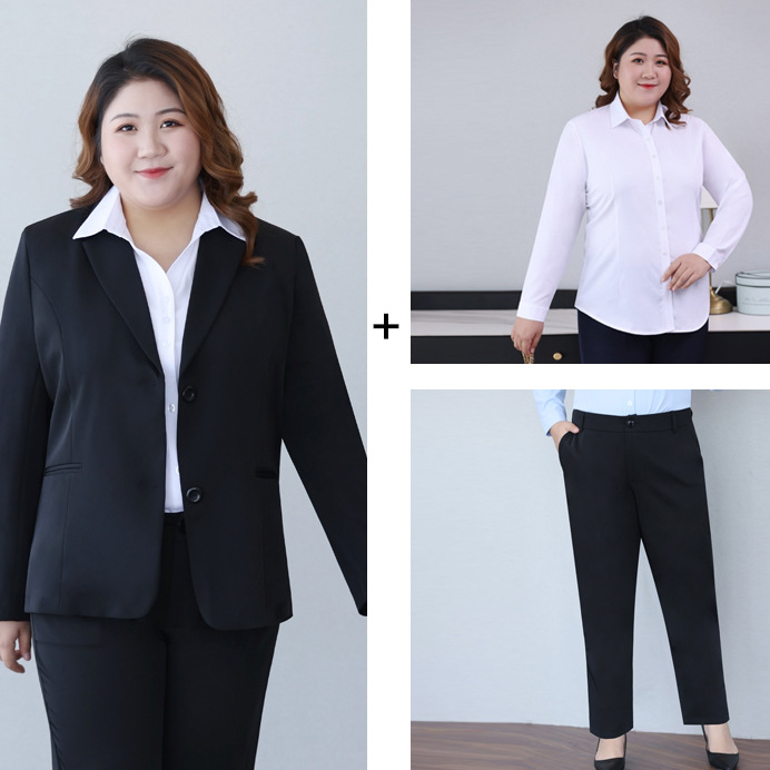 Black 3-piece suit (Jacket   trousers   white shirt)