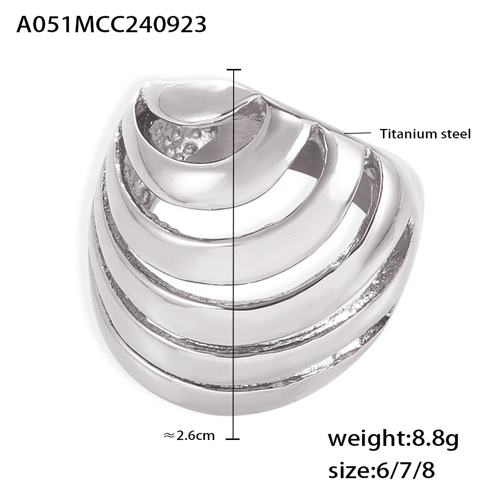 steel color US Size #6