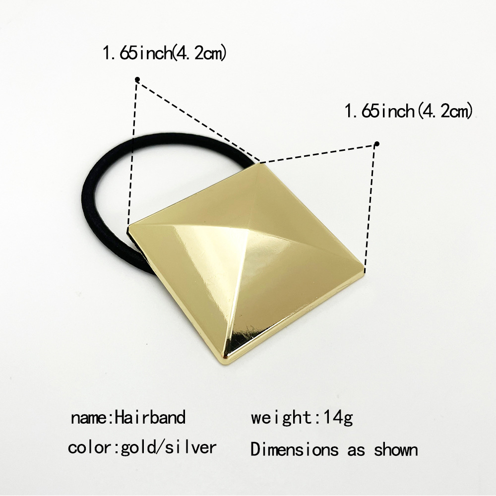 11:517- Solid square gold