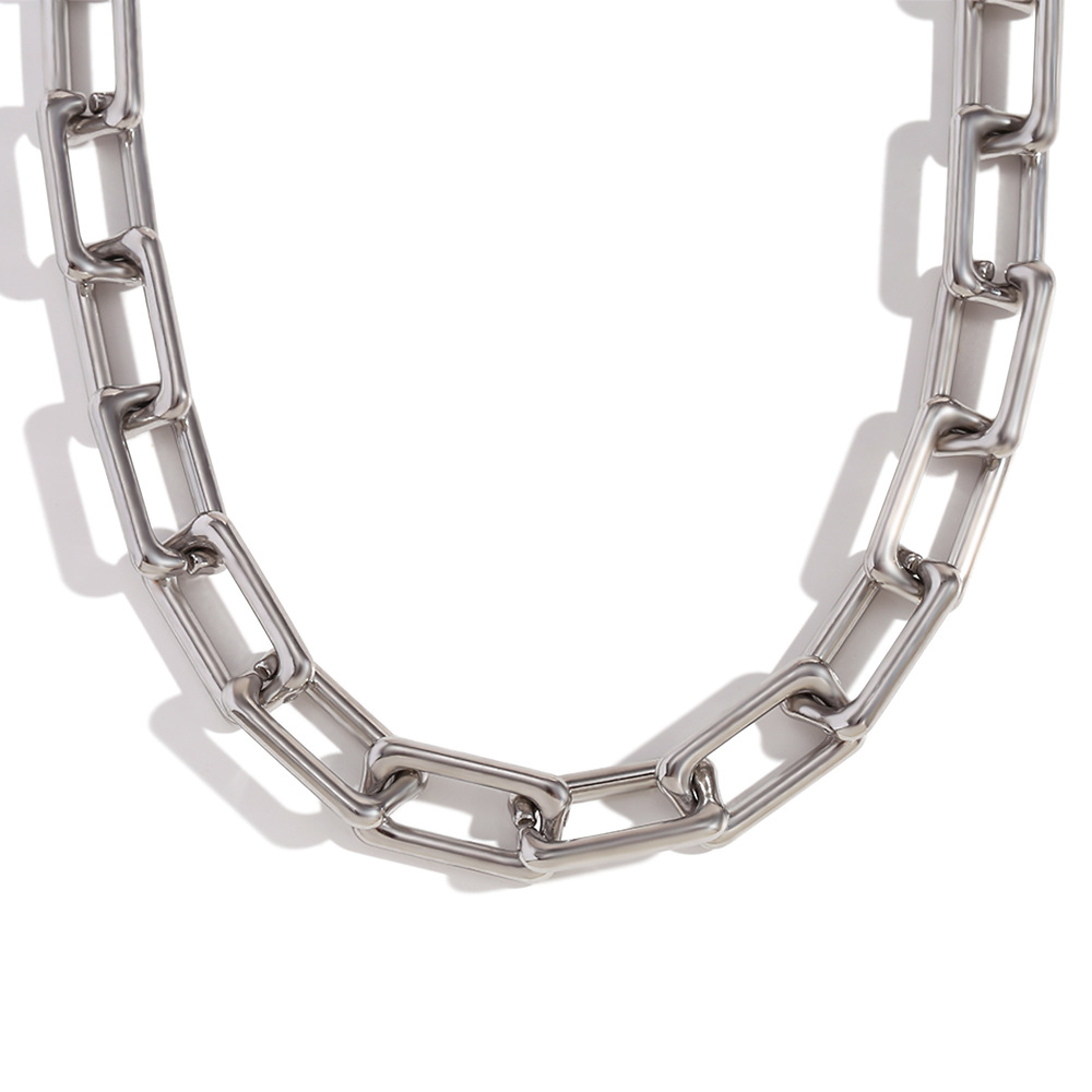 Necklace - Steel color