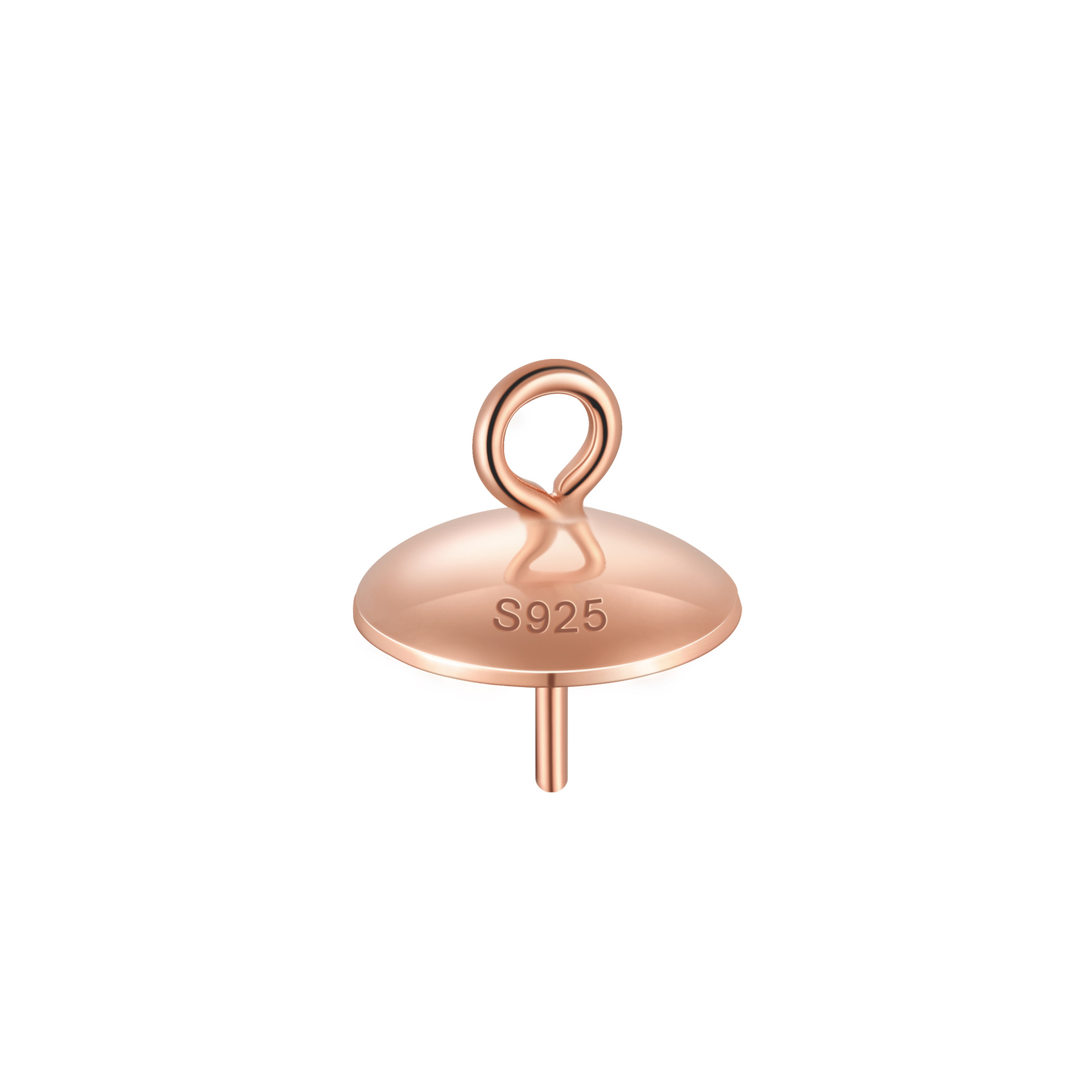 rose gold color plated 3mm