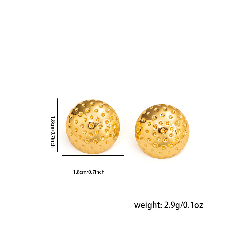 Ball stud earrings