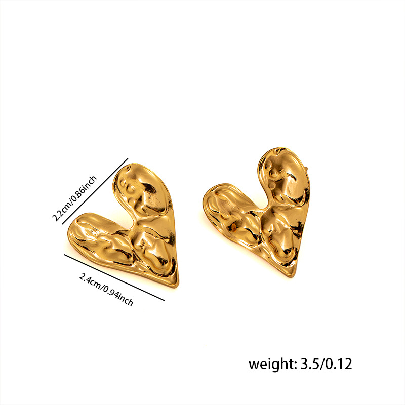 1:Folding love earrings