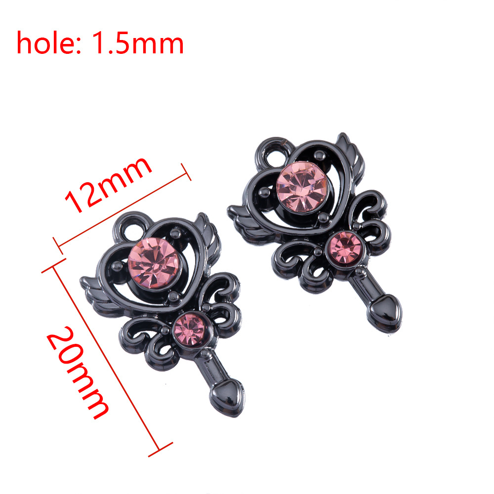 plumbum black - pink rhinestone