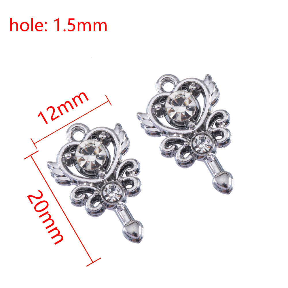 8:platinum color - clear color rhinestone