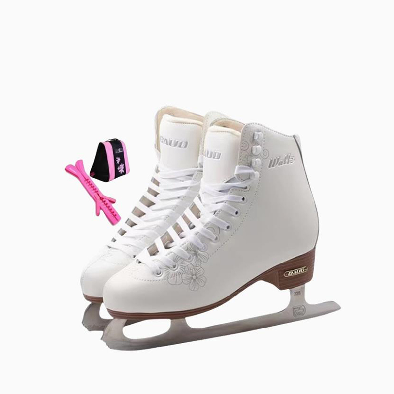 3- White skates   knife cover   pink bag