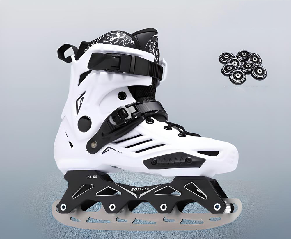 White Ice Blades   Pack   8 Wheels