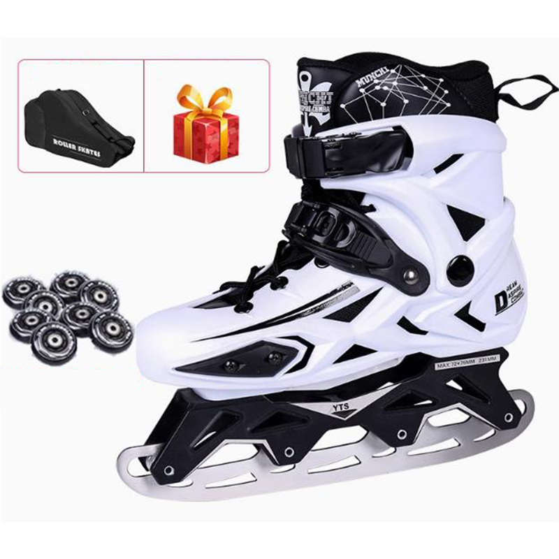 7-White Ice Blades   Backpack   Goodie Pack   8 Wheels