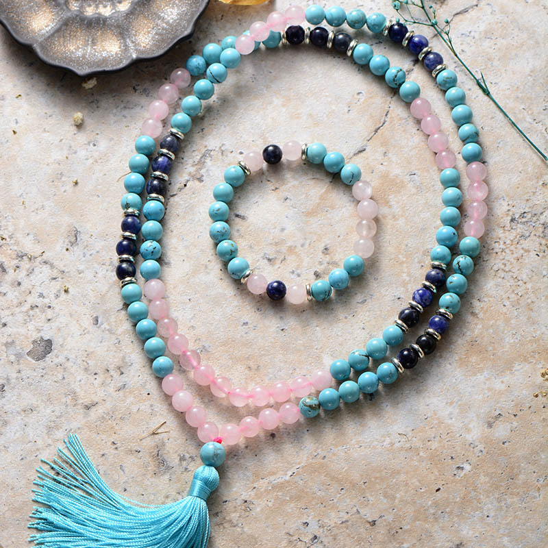 2:B Turquoise necklace and bracelet