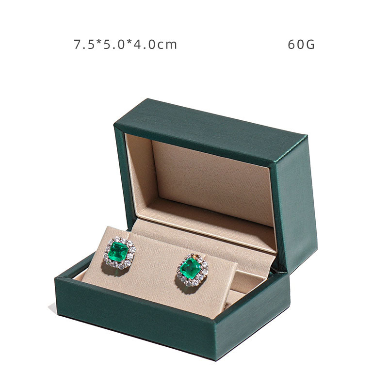 9:Dark green earrings box