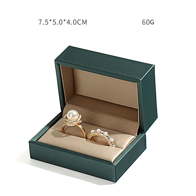 10:Dark green pairs ring box