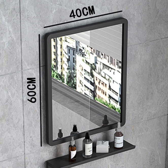 Aluminum frame Classic black 40x60cm (HD mirror   shelf)