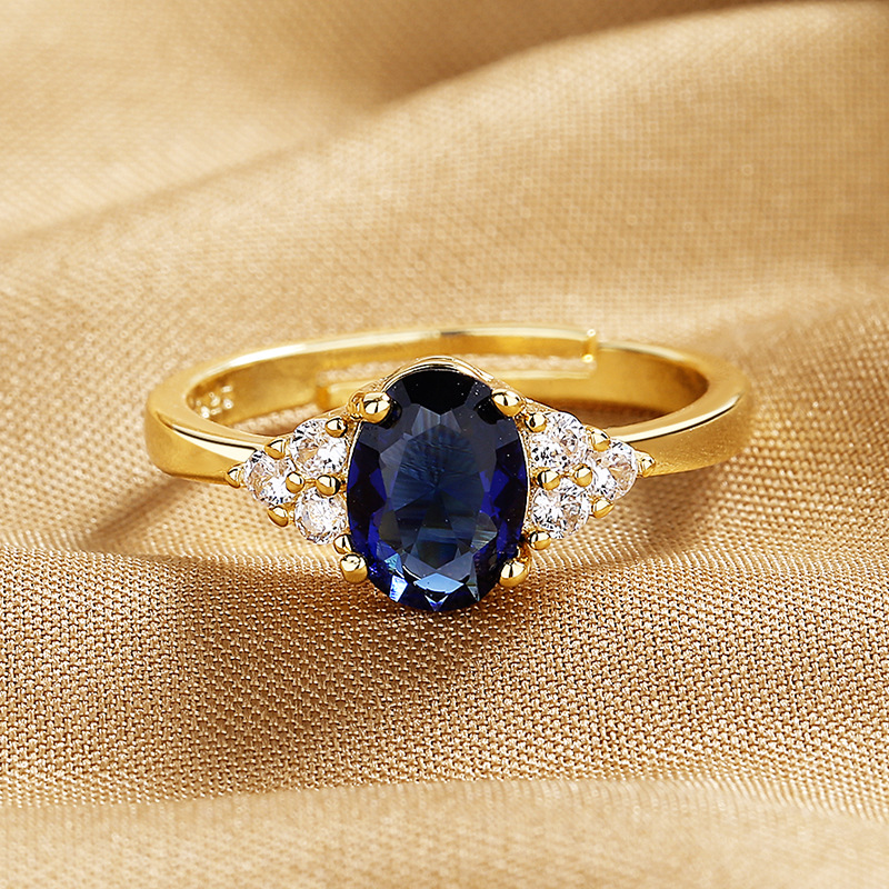 Golden blue stone